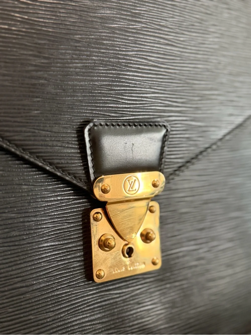 Louis Vuitton Black Epi Leather Briefcase